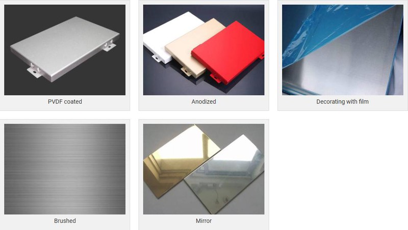 surface decorative effect of aluminum veneer surface decorative effect of aluminum veneer